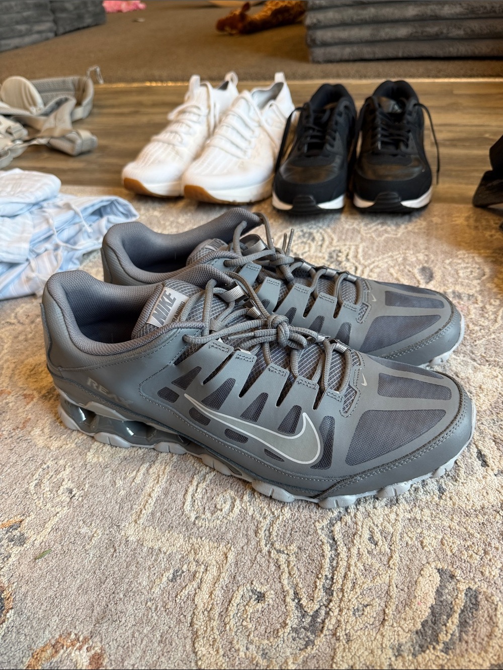 Nike Grey Men’s Shox Running Sneakers